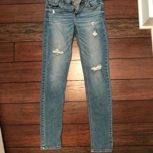 american eagle denim skinny jeans